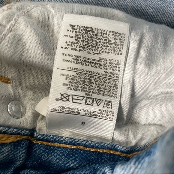 Old Navy Blue Ankle Cropped Jeans Relaxed Fit - Picture 5 of 9